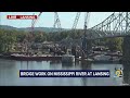 intermittent closures of the mississippi river bridge at lansing