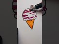 Ice-cream ep 18 #shorts #icecream #fastfood #dessert #drawmin6art