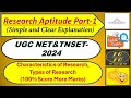 UGC NET&TNSET Paper1 -Research (Part-1)(Simple & Clear Explanation with Examples)(100% Score Marks)