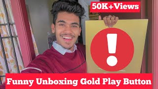 Funny Unboxing Video Gold Play Button | Mabu Crush | Athish