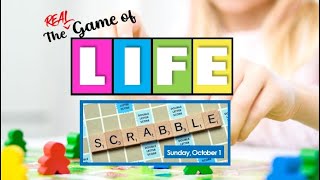 October 3, 2023 –The REAL Game of LIFE:  Scrabble – Making Words that Matter