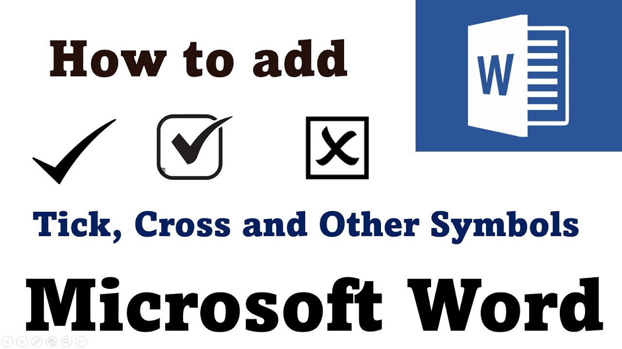 How to insert tick symbol in microsoft word youtube themeroute