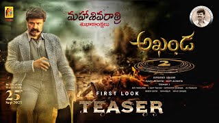 Akhanda2 First Look Teaser | Nandamuri Balakrishna | Boyapati Sreenu | Samyuktha Menon | Thaman SS