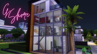 4-Story, 1 Bedroom Modern Home | The SIMS 4: Stop Motion Build