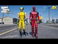 GTA 5 - Deadpool VS Wolverine | Epic Full Battle!