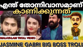 നിന്നെ ഒക്കെ എന്താ ഞാൻ ചെയ്യേണ്ടത്🙆‍♂️🔥|jasmine|gabri|troll|malayalam troll|public media spot.