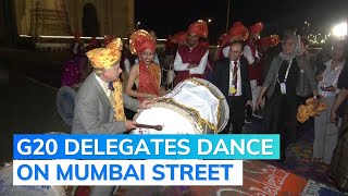 G20 Delegates Dance With Traditional Performers In Mumbai