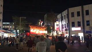 掛川祭り ２０１７ 夜　メイン通りを通り抜ける屋台