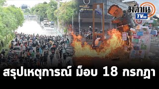 สรุปเหตุการณ์ ม็อบ 18 กรกฎา ยกพลบุกทำเนียบรัฐบาล : Matichon TV