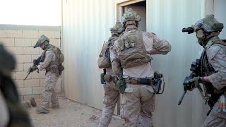 Marines Conduct Room Clearing At Camp Buehring