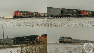 2 trains! VIA 24 and CN 874 with CN 3008!