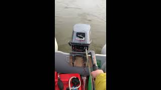 Yamaha 8hp inflatable boat WOT