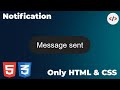 🔔 Create a HTML&CSS-Only Toast Notification (Under 2 Minutes!)