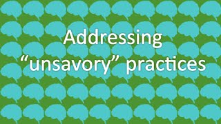 Addressing Bad Practices