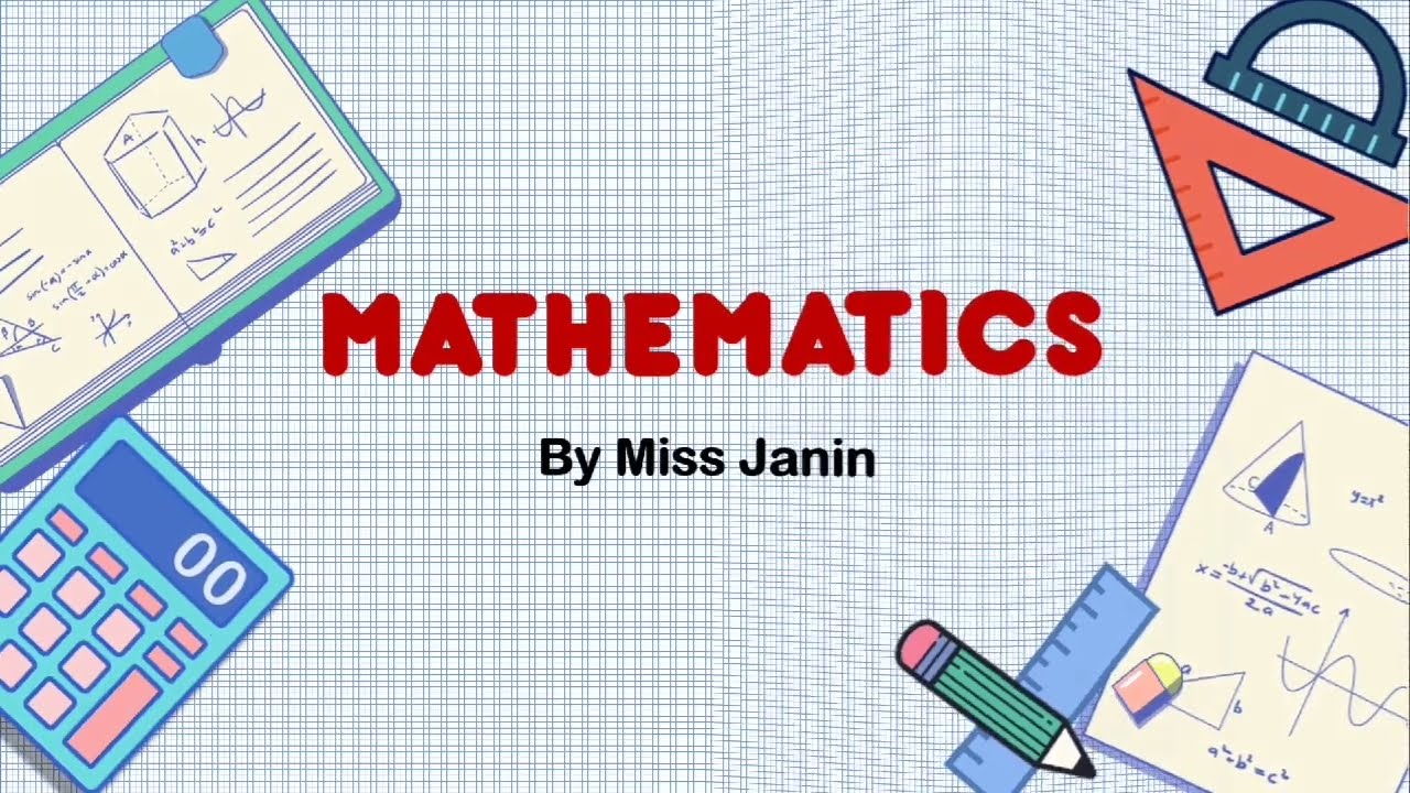 Mathematics Background Powerpoint Academic Math Lesson Presentation