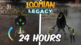 How lucky can I be in 24 Hours Hunting in Trick Retreat 2024? | Loomian Legacy Roblox