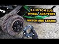 5 lug to 6 lug Wheel Adapters - HOW TO INSTALL - Do They Work