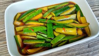 Easy and delicious pickled cucumber recipe