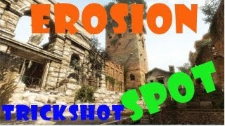 New Trickshot Spot on Erosion | out of map | New MW3 DLC Map pack