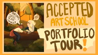 accepted art school portfolio! parsons, SAIC, SCAD + tips!