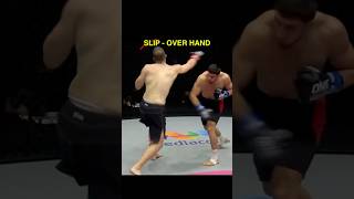 Slip - Over Hand knock out  #muaythai #boxing #kickboxing