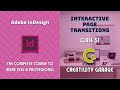 Adobe InDesign Course - Class 51 (Interactive Page Transitions)