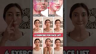 Simple Face Lifting Exercises For Jowls & Laugh Lines! #antiaging #faceyoga #shorts