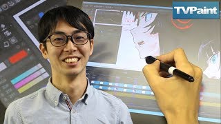 How Suesawa works with TVPaint to make FLCL at Signal MD studio