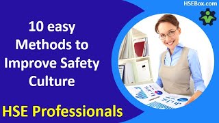 10 easy methods to improve the safety culture - Safety training