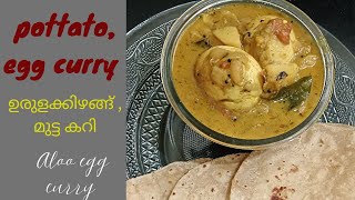 ചപ്പാത്തിയുടെ കൂടെ കഴിക്കാൻ ഒരു കറി||pottato egg curry