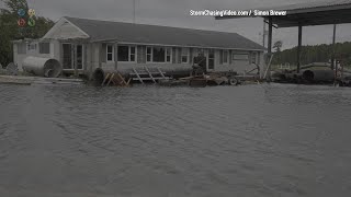 Elizabeth City, NC Storm Surge Flooding from Tropical Storm Ophelia - 9/23/2023