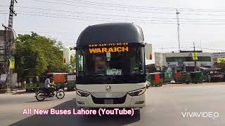 Warraich Express Double Glass Zhoung Tong Bus Lahore.  لاہور تا صادق آباد