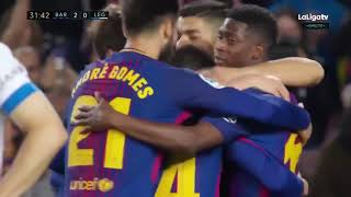 Messi Hattrick!! Barcelona vs Leganes 3-1 All Goals & Highlights 07.04.2018