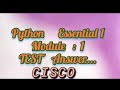 Python essential  1   (module : 1 answer)