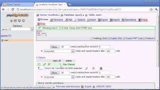 jQuery Tutorial 112 Updating database table values