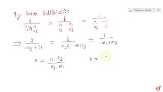 If three lines whose equations are `y=m_1x+c_1,y=m_2x+c_2`and `y