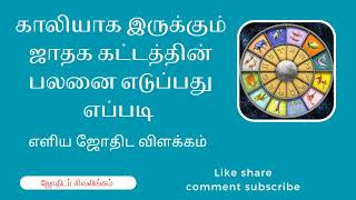 காலியாக இருக்கும் ஜாதக கட்டத்தின் பலனை எடுப்பது எப்படி