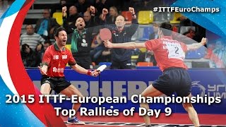 2015 ITTF European Championships Day 9 Top Rallies