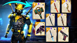 New Hammer SEPTIMA OF SHADOW DAWN And Every Item Bonus Against Boss FIERY THEO😈 - Shadow Fight 3 ‼️