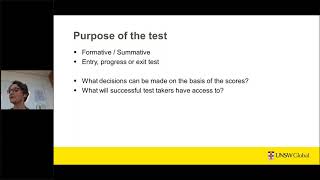 Test specifications