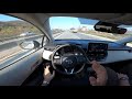 ÖnÜndekİ arabayi takİp eden hybrİt toyota corolla acc ve Şerİt takİbİ denedİm 1.8 122 e cvt pov