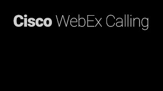 WebEx Cloud Calling Demo