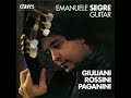 Paganini: Grande Sonata, MS 3 - Romance / Emanuele Segre, guitar