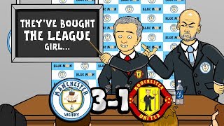 🔵3-1! Man City vs Man Utd!🔴 They've bought the league! (Song Parody Goals Highli