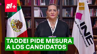 Guadalupe Taddei pide mesura a los candidatos en su mensaje - N+