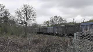 (HD) GBRf's 66742 Thrashes past North farm working 4O20 - 18/4/12