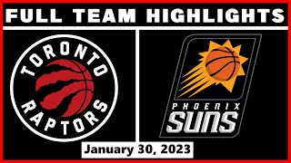Toronto Raptors vs Phoenix Suns - 1/30/2023