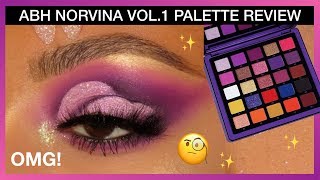 NEW ABH NORVINA COLLECTION VOL. 1 EYESHADOW PALETTE | TESTING AND REVIEW