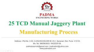 MANUAL JAGGERY MAKING PLANT | Traditional Jaggery Making | 25 TCD