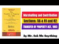 Marshalling and Contribution, Sections 56 & 81 and 82 of Transfer of Property Act 1882.